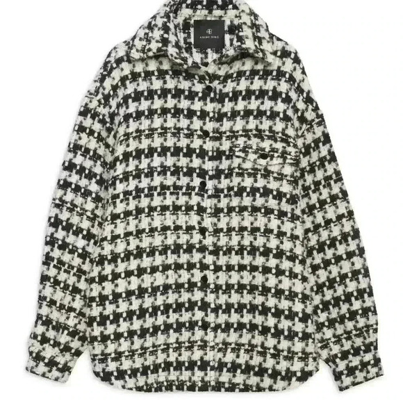 New NWT Anine Bing - Sloan Jacket in Black & White Retails $450 - Picture 2 of 7